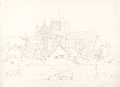 Kathedrale von Winchester, Hampshire, von Nordosten von Thomas Girtin